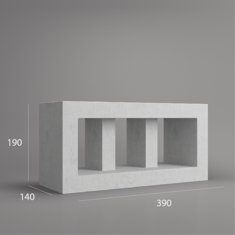 VB 140.33 ventilation block dimension