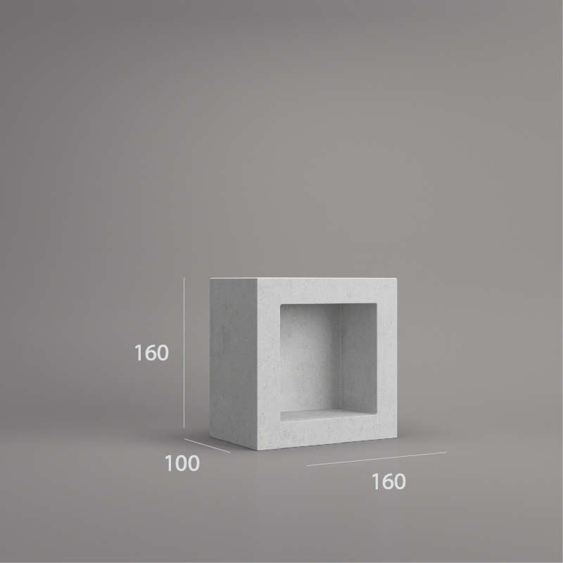 VB 160.02 ventilation block dimension