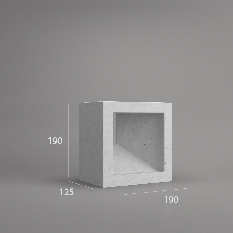 VB 190.68 ventilation block dimension