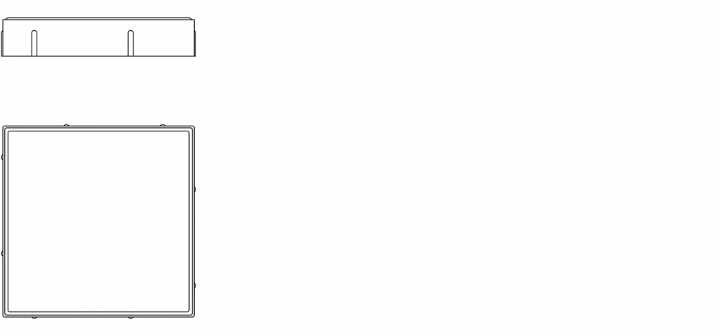 Blank Slab PBM Cad drawing