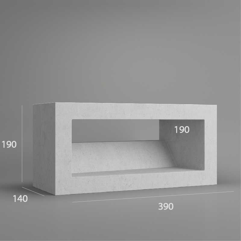 VB 140-190L ventilation block demension
