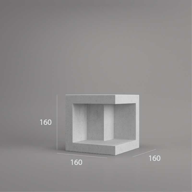 VB 160.04 ventilation block dimension