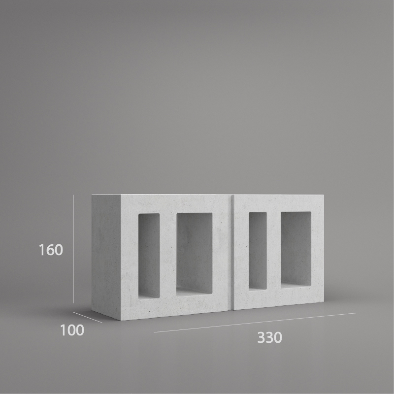 VB 160.05 ventilation block dimension