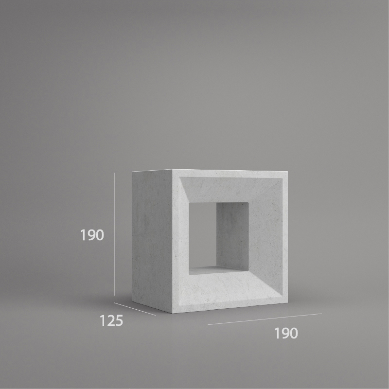 VB 190.45 ventilation block dimension