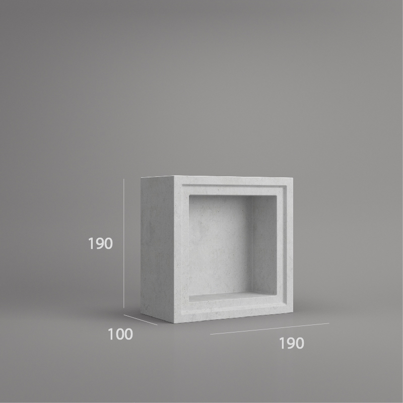 VB 1915.100C ventilation block dimension