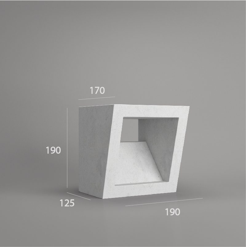 VB70.195B ventilation block side view